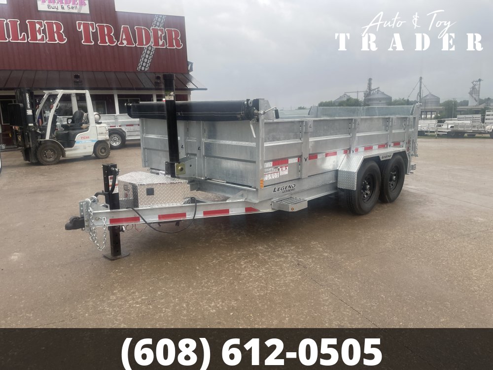 2027 Galvanized Legend 82X14 Dump Box Trailer