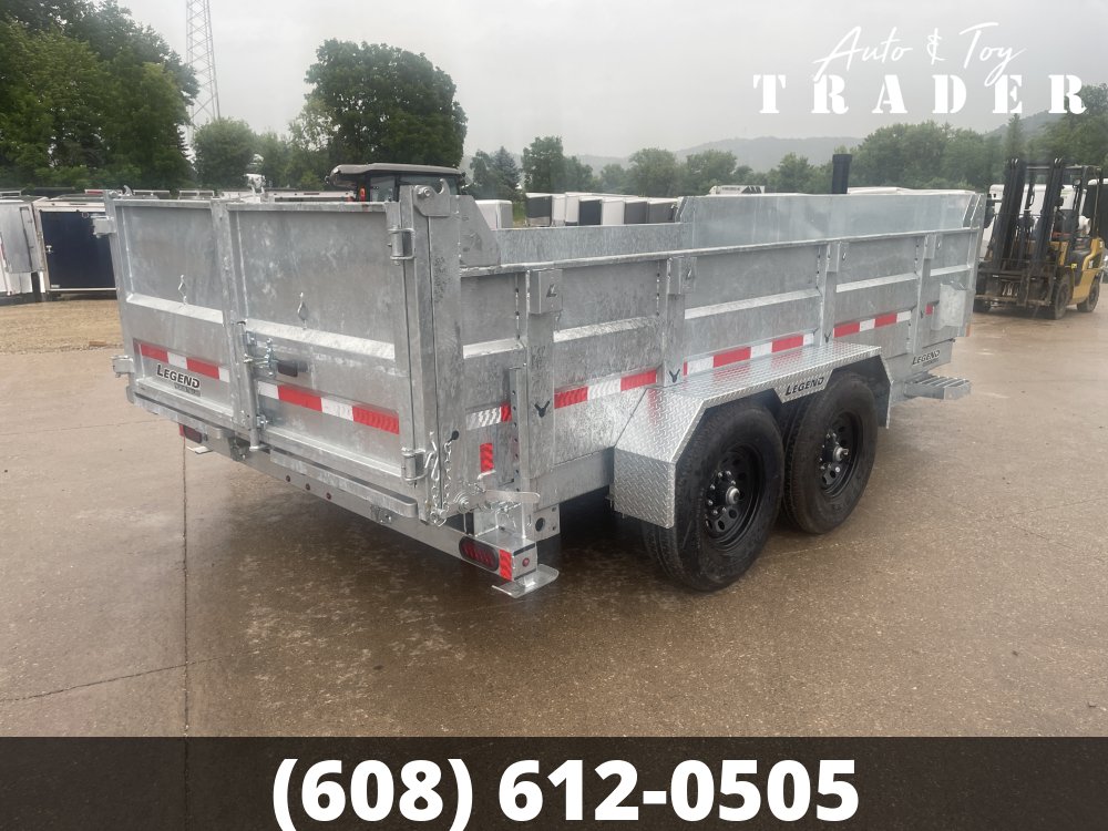2027 Galvanized Legend 82X14 Dump Box Trailer