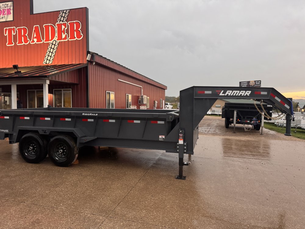 2026 Lamar Trailers 83X16 Gooseneck Dump Trailer