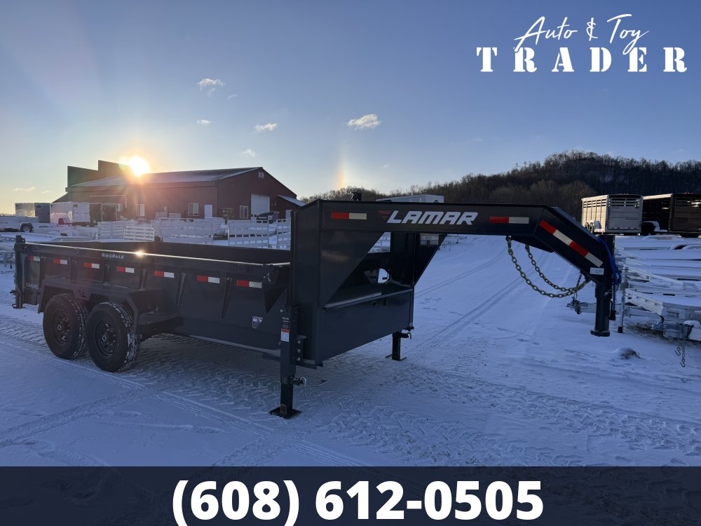 2026 Lamar Trailers 83X14 Gooseneck Dump Trailer
