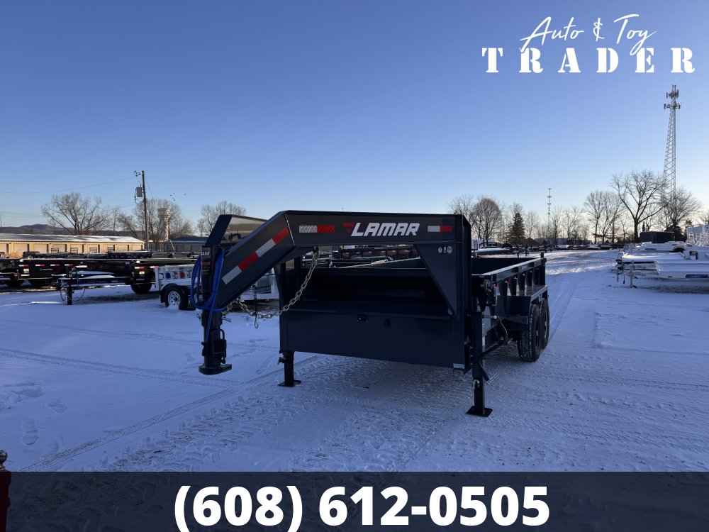 2026 Lamar Trailers 83X14 Gooseneck Dump Trailer