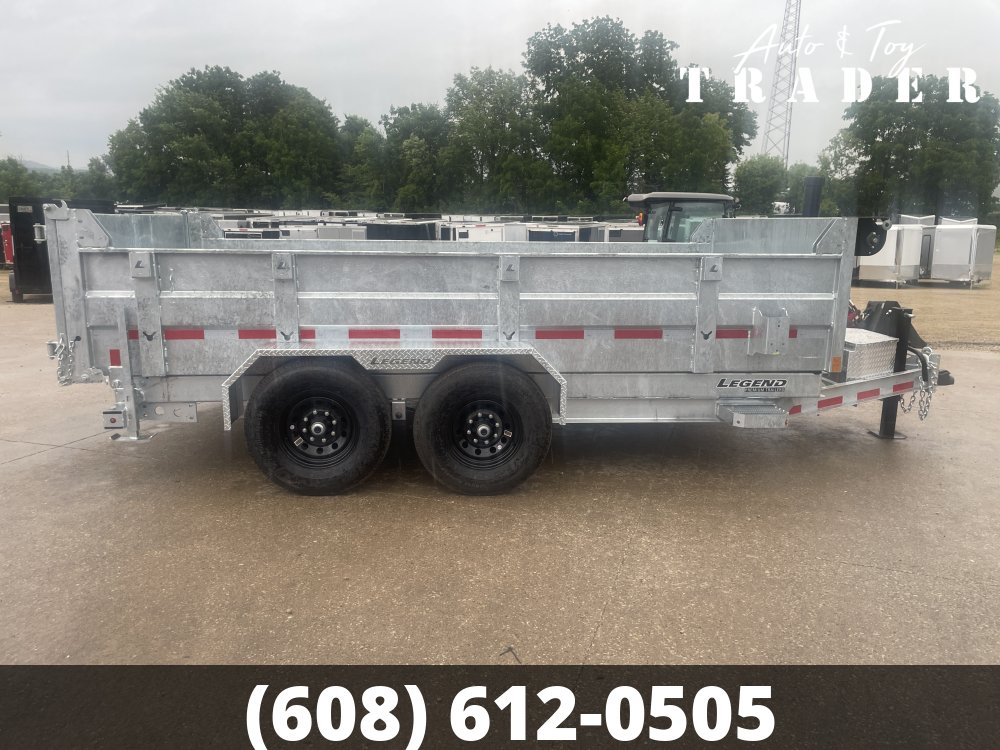 2027 Galvanized Legend 82X14 Dump Box Trailer