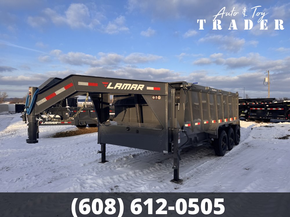 2026 Lamar Trailers 83X16 Gooseneck Dump Trailer