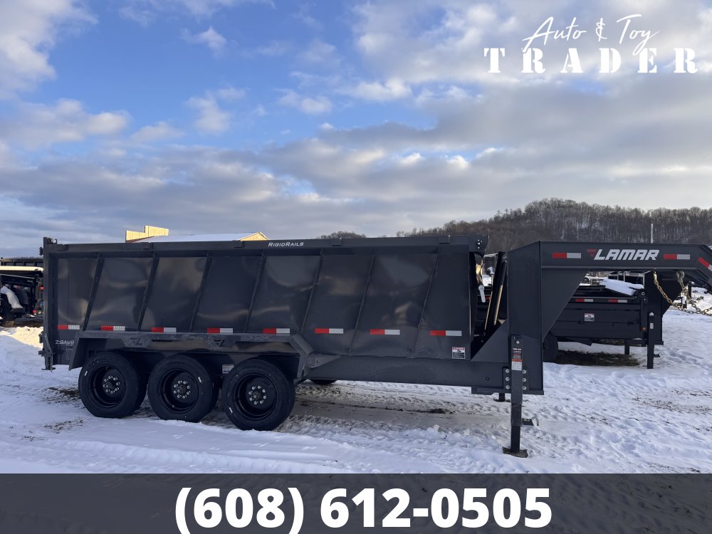 2026 Lamar Trailers 83X16 Gooseneck Dump Trailer