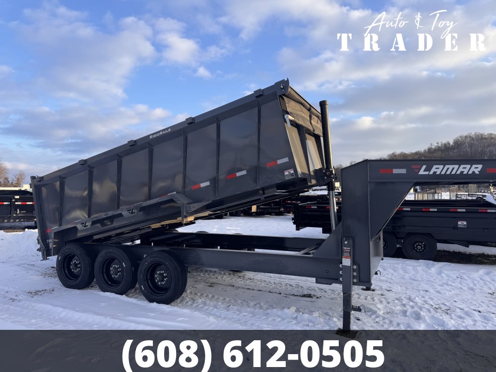 2026 Lamar Trailers 83X16 Gooseneck Dump Trailer
