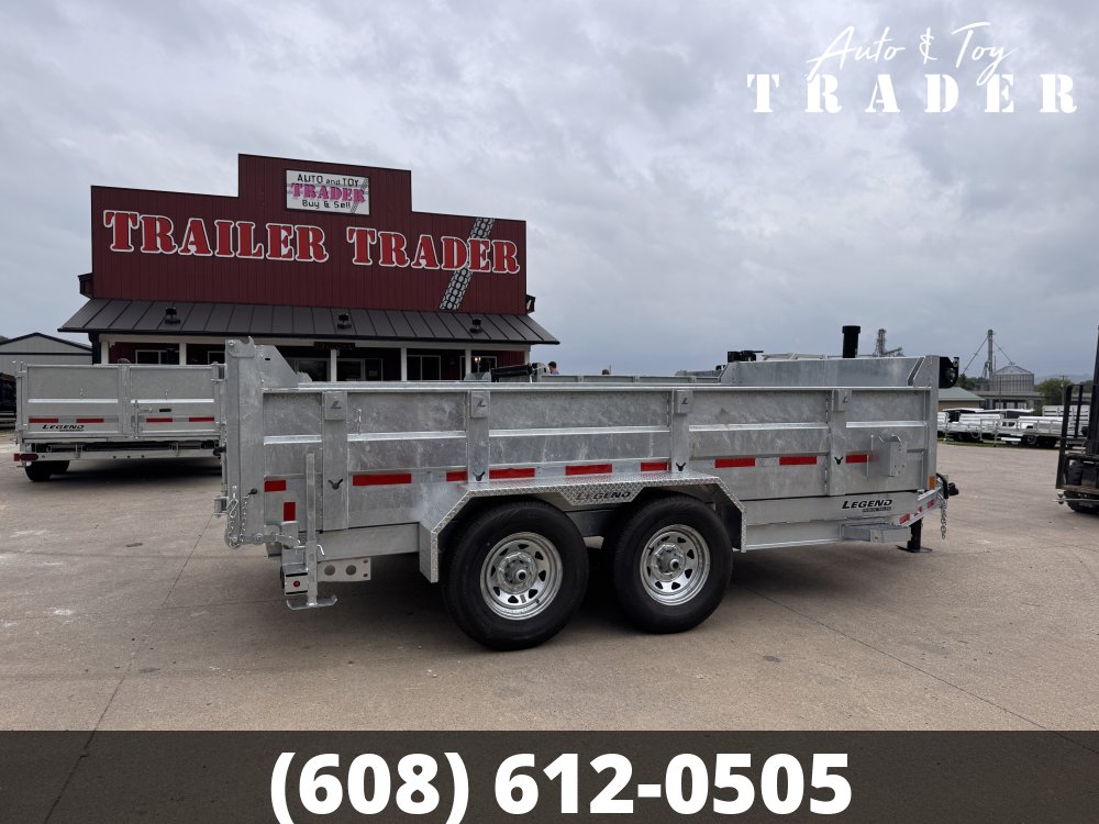 2027 Galvanized Legend 82X14 Dump Box Trailer