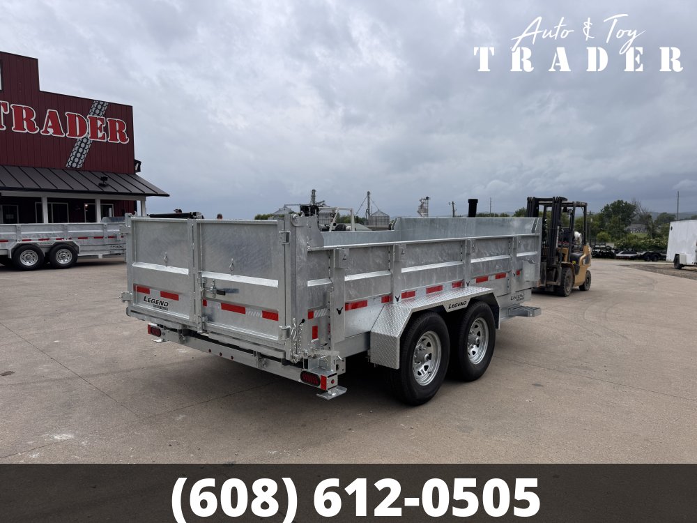 2027 Galvanized Legend 82X14 Dump Box Trailer