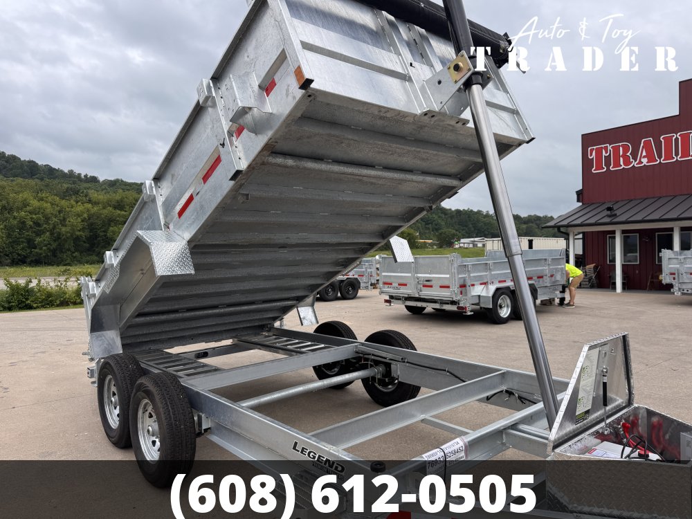 2027 Galvanized Legend 82X14 Dump Box Trailer