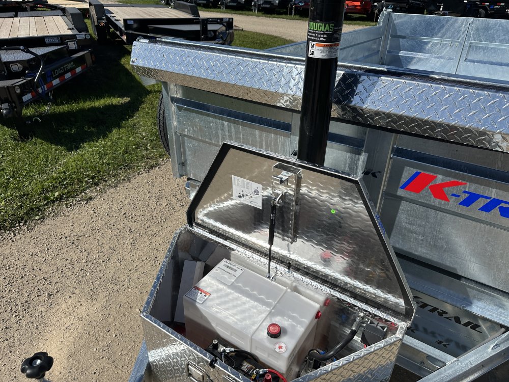 2026 Galvanized K-Trail 6X12 Dump Box Trailer