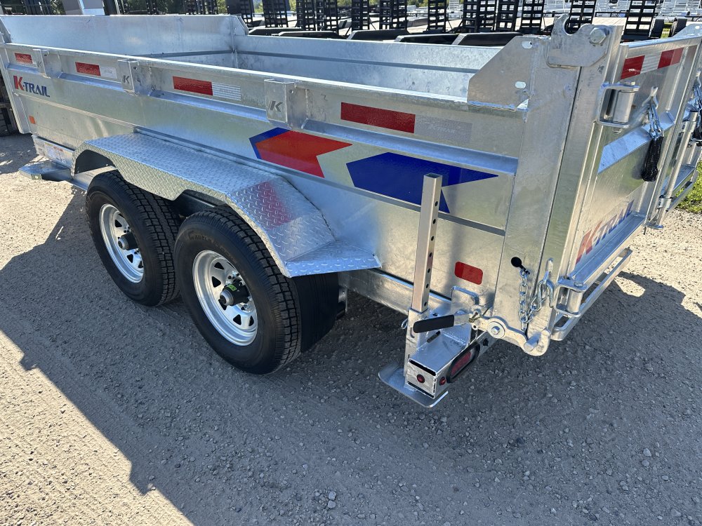 2026 Galvanized K-Trail 6X12 Dump Box Trailer