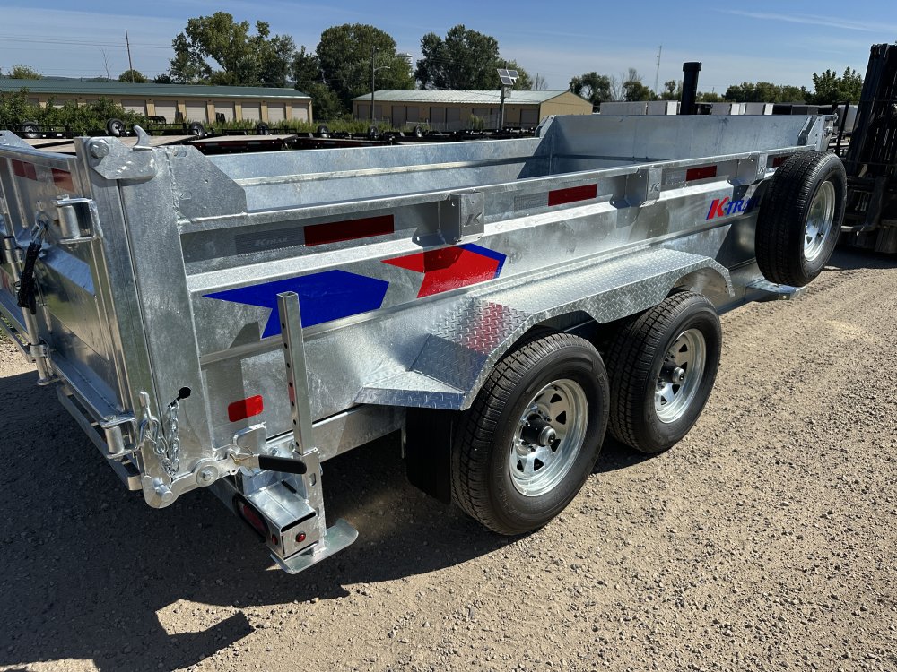 2026 Galvanized K-Trail 6X12 Dump Box Trailer