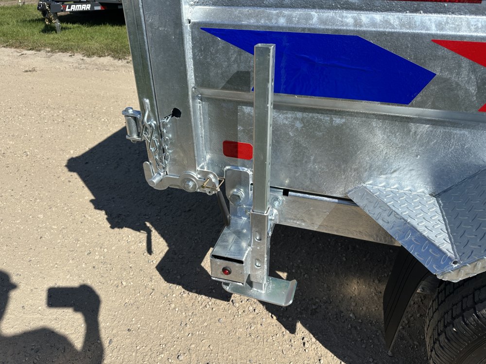 2026 Galvanized K-Trail 6X12 Dump Box Trailer