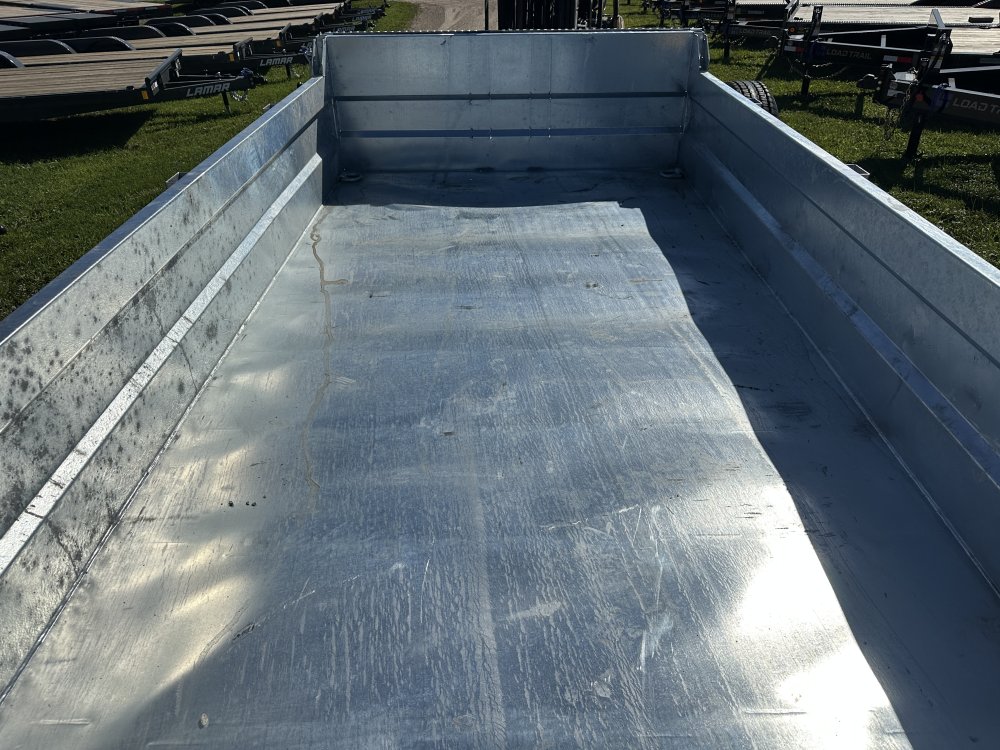 2026 Galvanized K-Trail 6X12 Dump Box Trailer