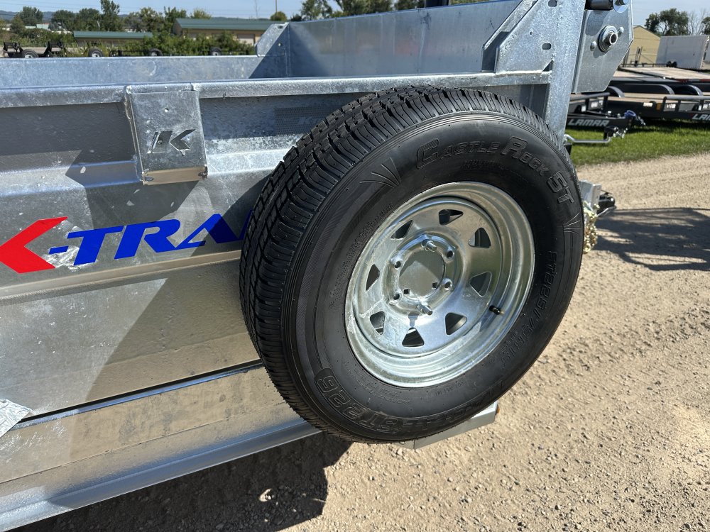 2026 Galvanized K-Trail 6X12 Dump Box Trailer