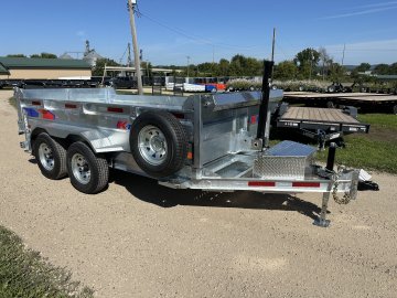 2026 Galvanized K-Trail 6X12 Dump Box Trailer
