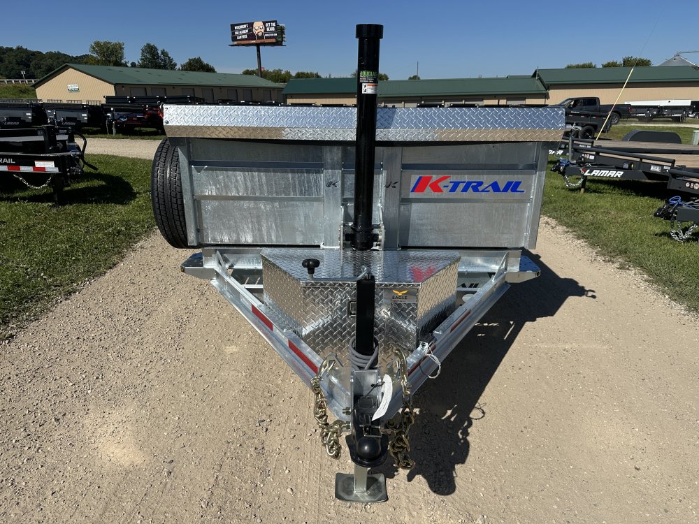2026 Galvanized K-Trail 6X12 Dump Box Trailer