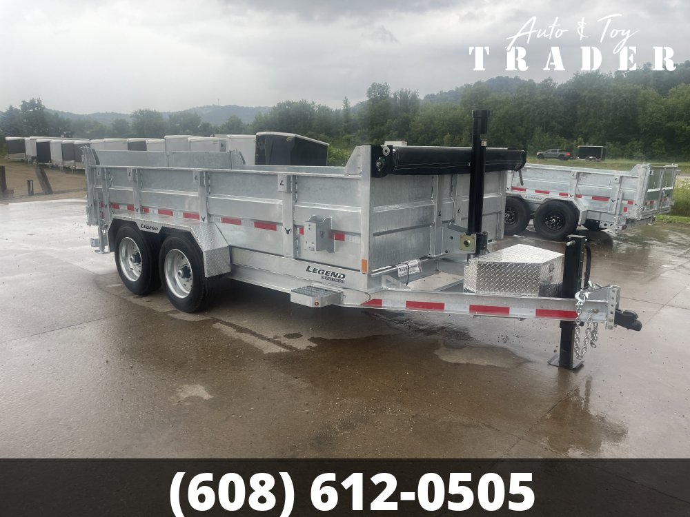 2027 Galvanized Legend 82X14 Dump Box Trailer