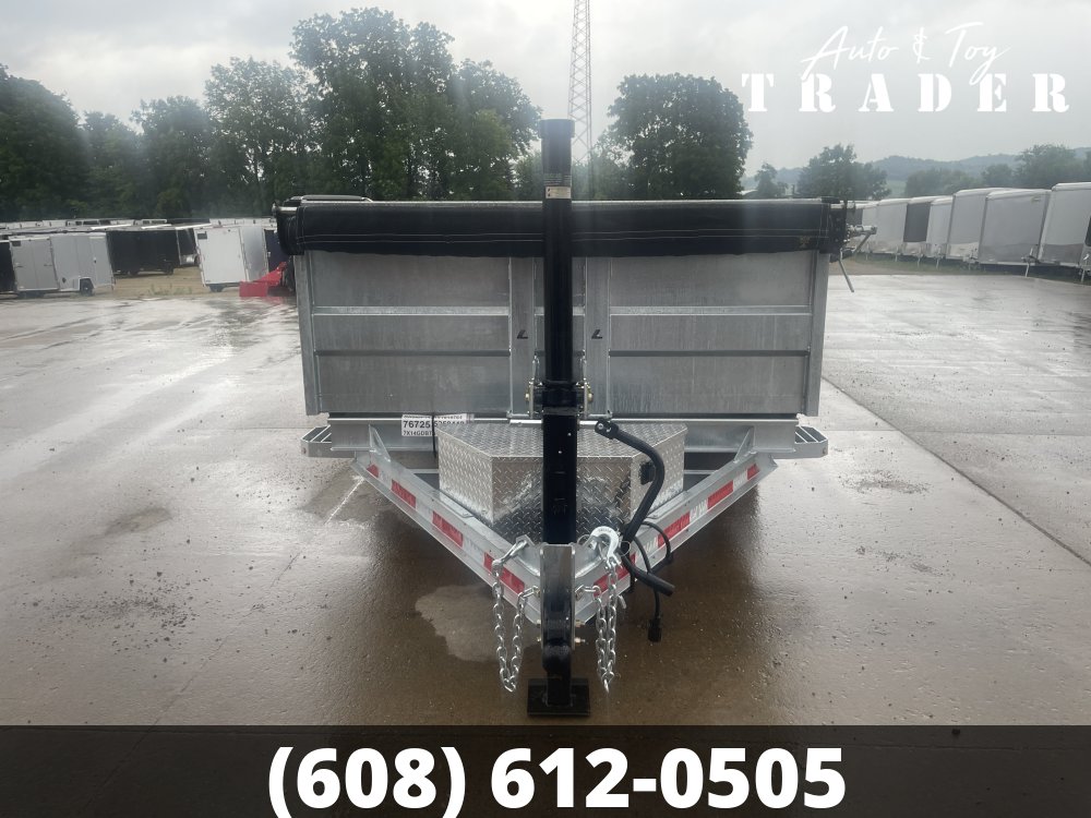 2027 Galvanized Legend 82X14 Dump Box Trailer