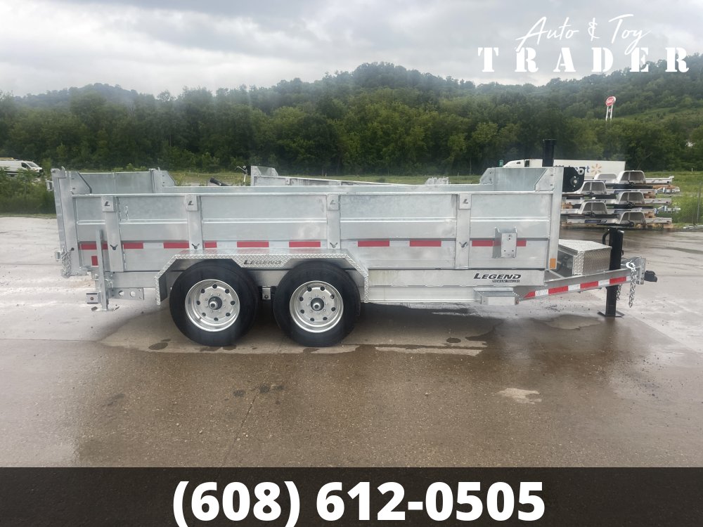 2027 Galvanized Legend 82X14 Dump Box Trailer
