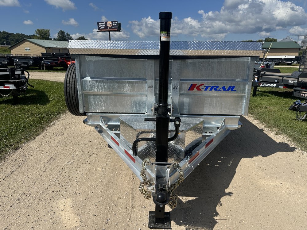 2026 Galvanized K-Trail 82X14 Dump Box Trailer
