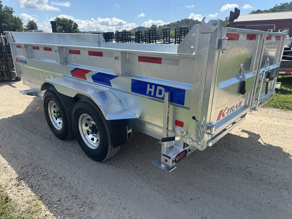 2026 Galvanized K-Trail 82X14 Dump Box Trailer