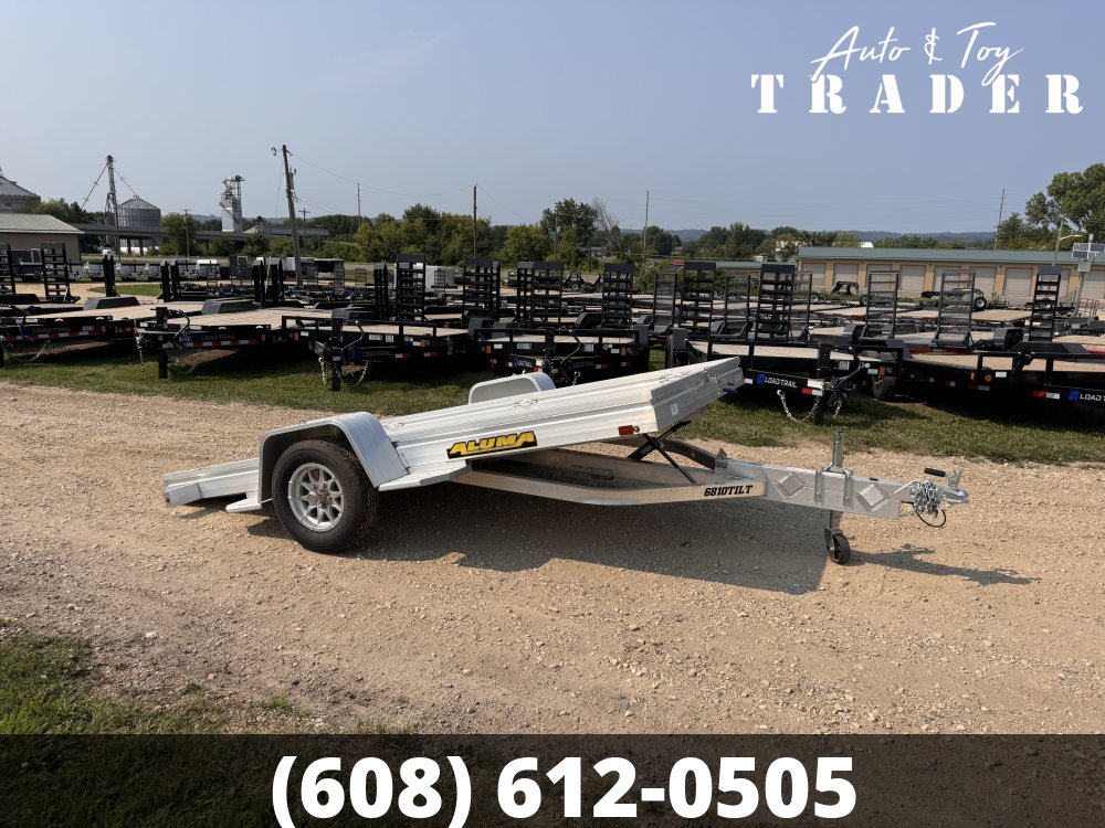 2027 Aluma 6810-S Tilt Aluminum Utility Trailer