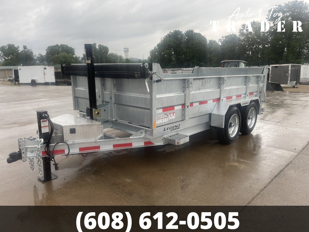 2027 Galvanized Legend 82X14 Dump Box Trailer