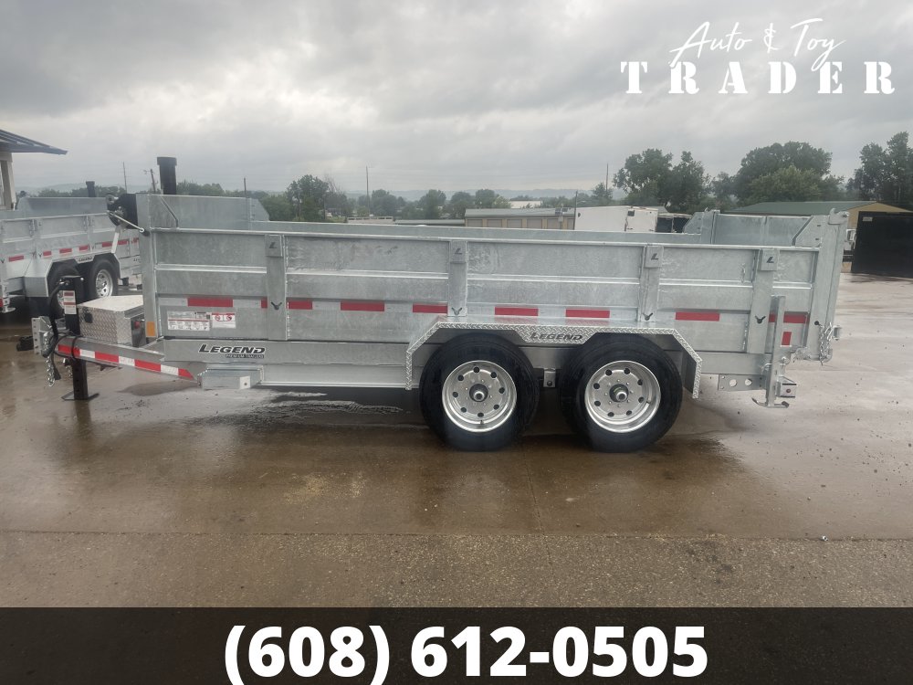 2027 Galvanized Legend 82X14 Dump Box Trailer