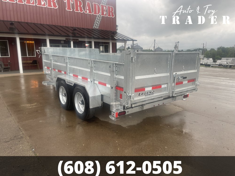 2027 Galvanized Legend 82X14 Dump Box Trailer