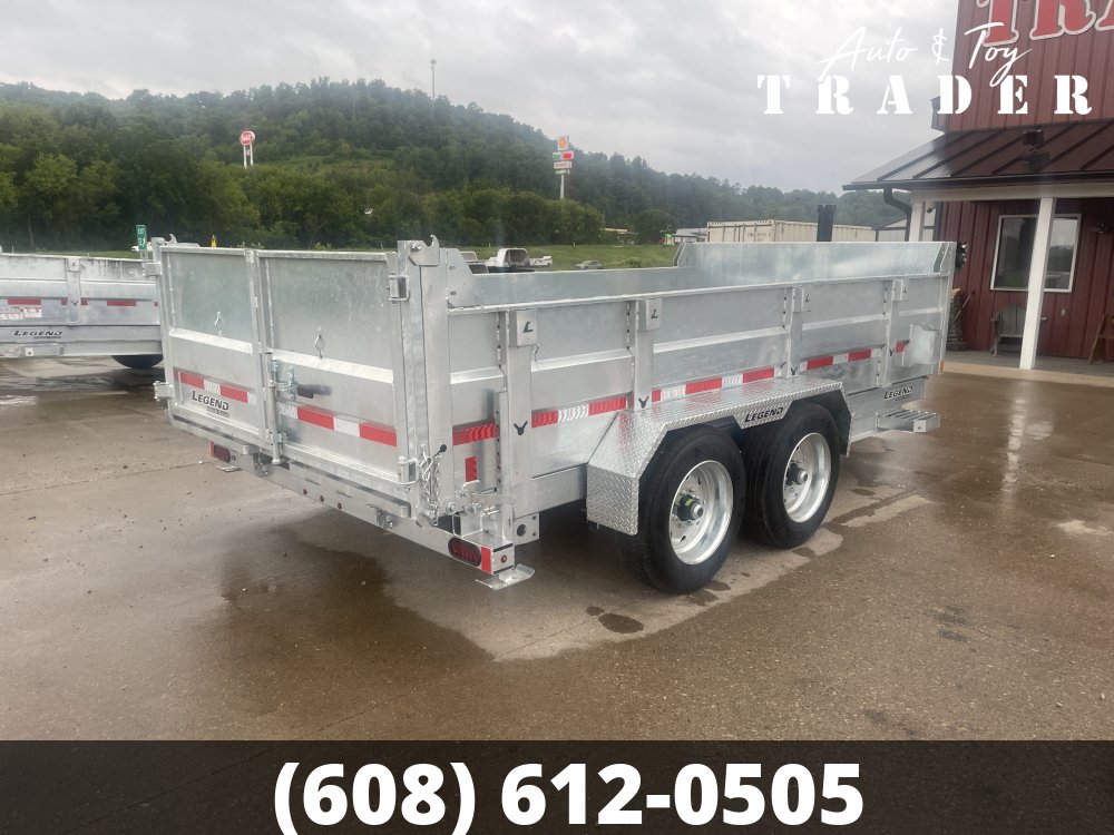 2027 Galvanized Legend 82X14 Dump Box Trailer