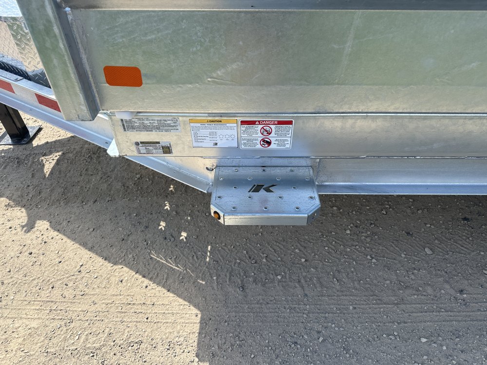 2026 Galvanized K-Trail 82X14 Dump Box Trailer