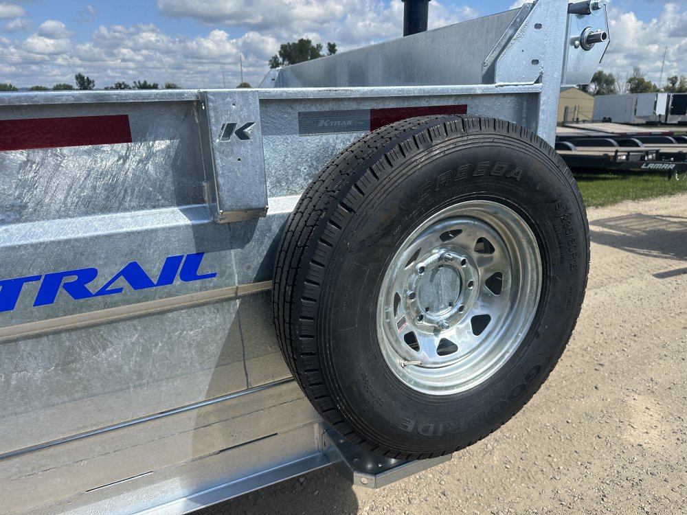 2026 Galvanized K-Trail 82X14 Dump Box Trailer