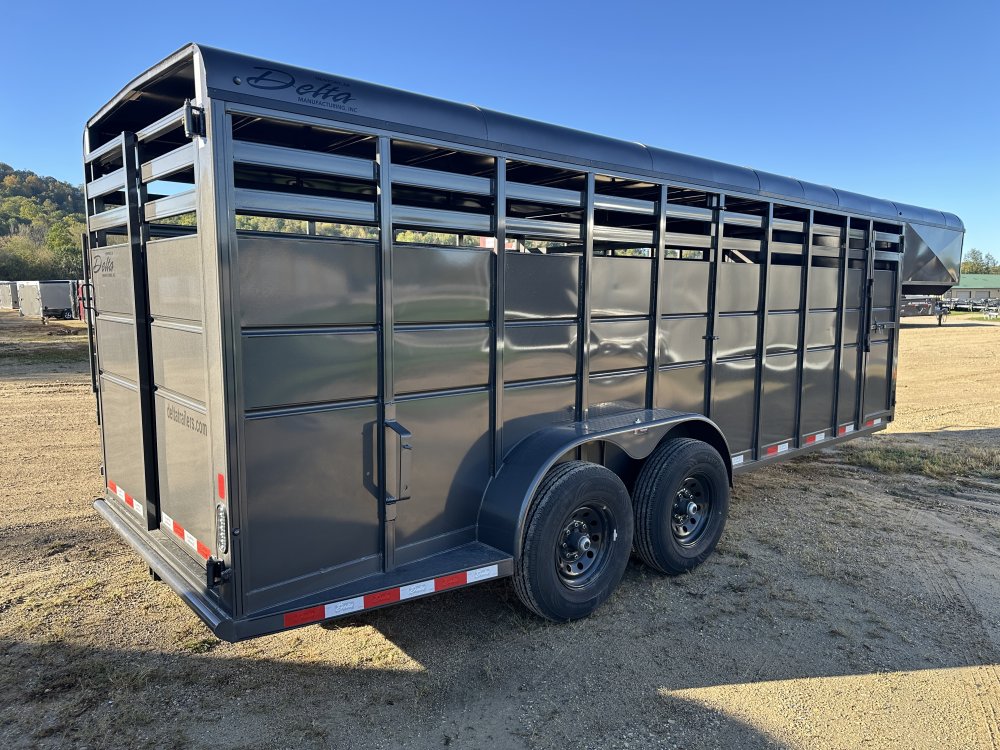 2026 Delta Manufacturing 6X20 Stock Trailer