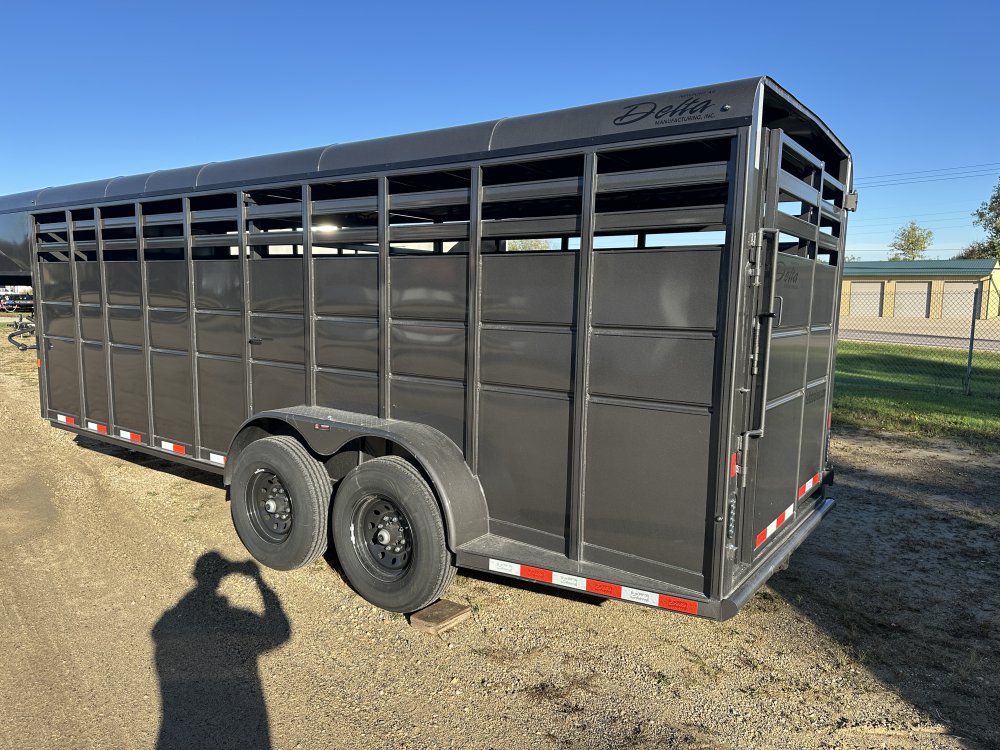 2026 Delta Manufacturing 6X20 Stock Trailer