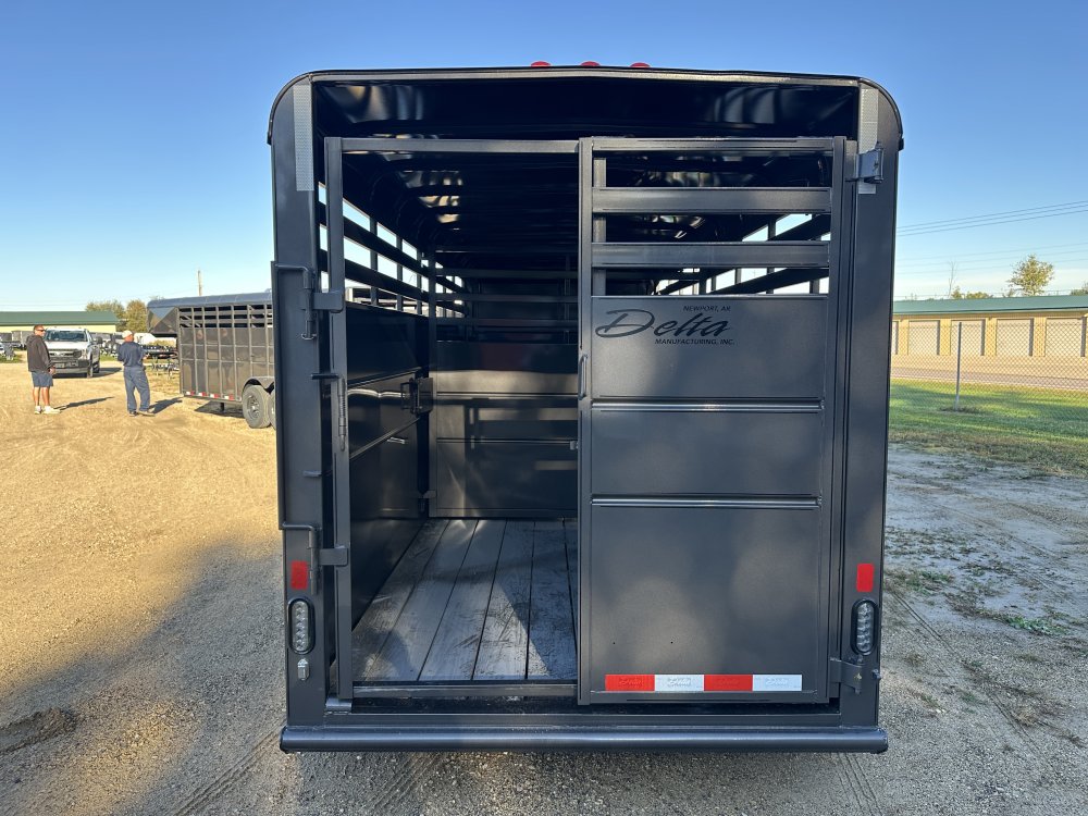 2026 Delta Manufacturing 6X16 Stock Trailer