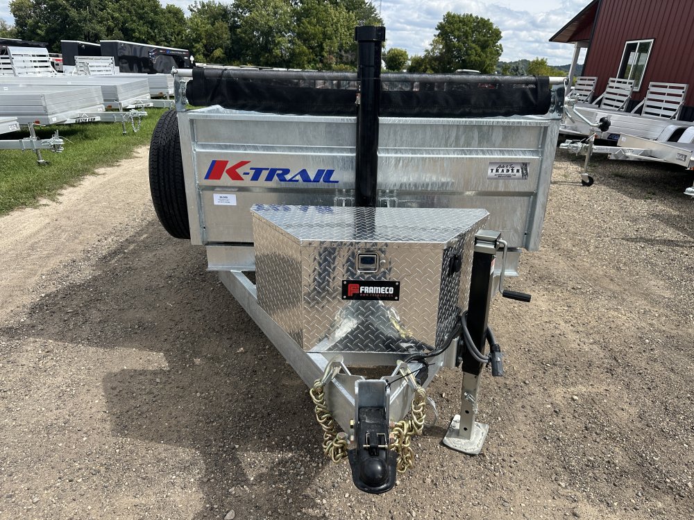 2026 Galvanized K-Trail 5X10 Dump Box Trailer