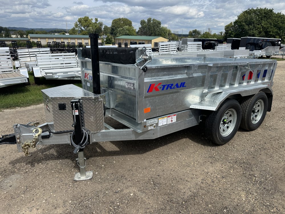 2026 Galvanized K-Trail 5X10 Dump Box Trailer