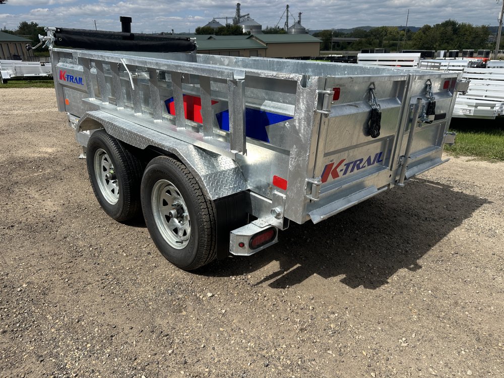 2026 Galvanized K-Trail 5X10 Dump Box Trailer