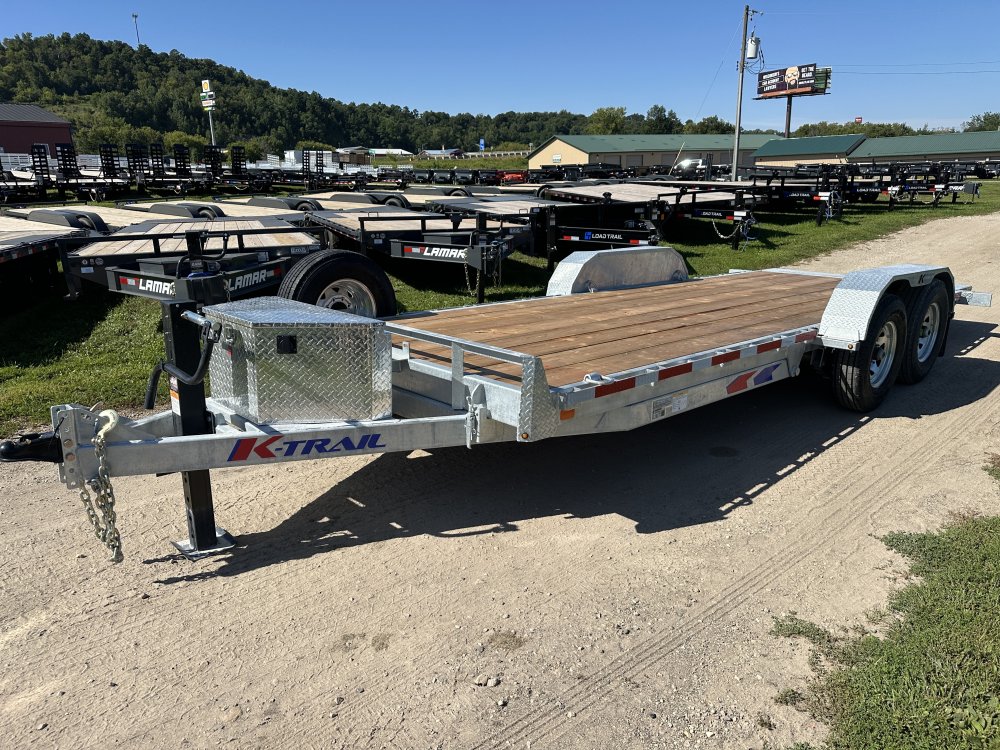 2026 Galvanized K-Trail 80X20 Power Tilt Deck Trailer