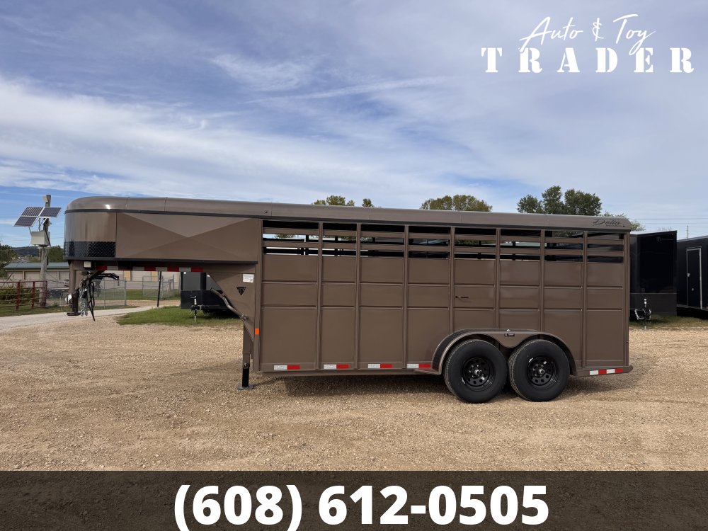 2026 Delta Manufacturing 6X16 Stock Trailer