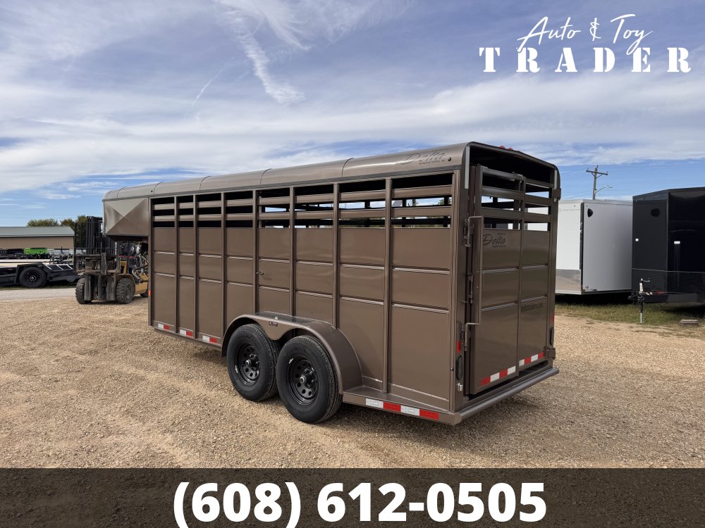 2026 Delta Manufacturing 6X16 Stock Trailer