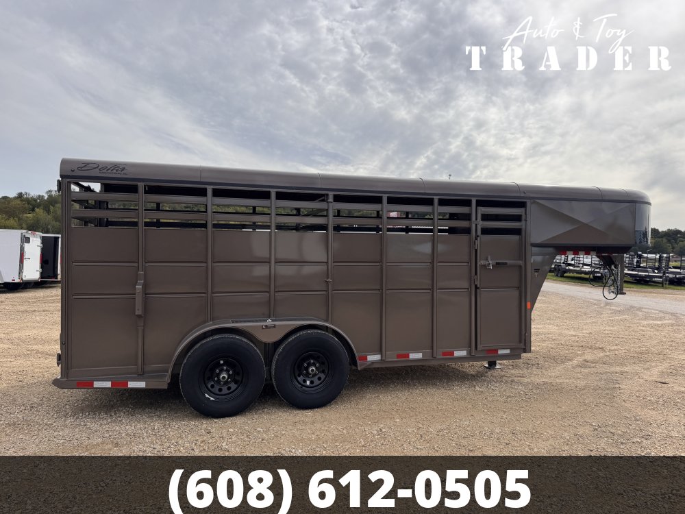 2026 Delta Manufacturing 6X16 Stock Trailer