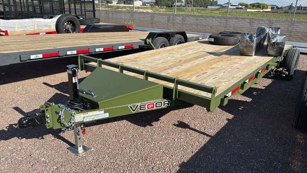 7'x18' Veqor Flatbed Car Hauler