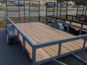 2026 NEXT GEN 6.5X12 Single 3.5k Axle Utility Trailer Tube Top Rail
