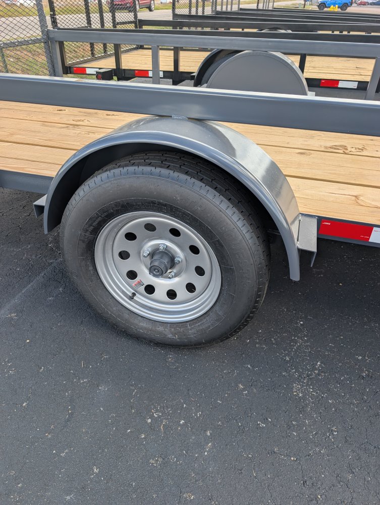 2026 NEXT GEN 6.5X12 Single 3.5k Axle Utility Trailer Tube Top Rail