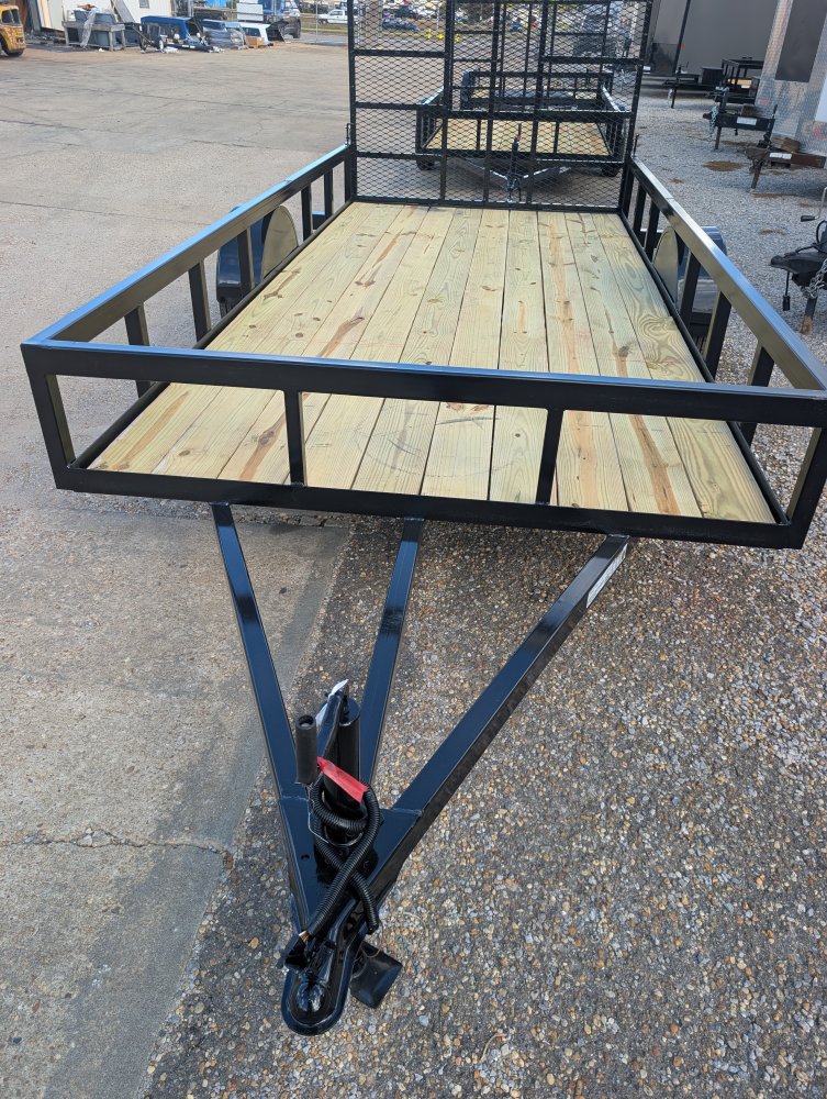2027 Next Gen 6.5X14 Single 3.5k Axle Utility Trailer Tube Top Rail