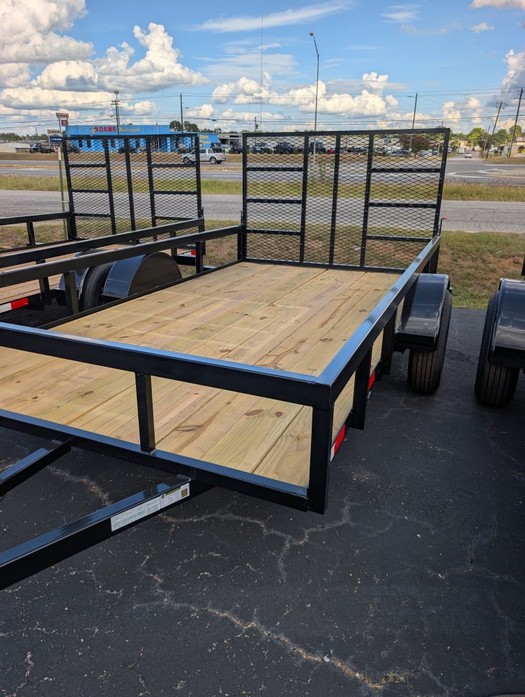 2026 Next Gen 6.5X12 Single 3.5k Axle Utility Trailer Tube Top Rail