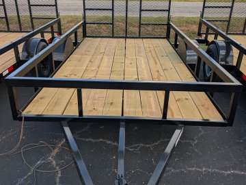 2026 Next Gen 6.5X12 Single 3.5k Axle Utility Trailer Tube Top Rail