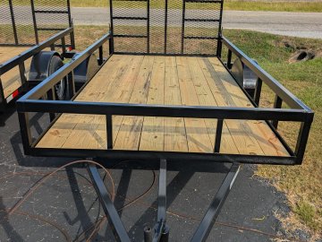 2027 Next Gen 6.5X12 Single 3.5K Axle Utility Trailer Tube Top Rail
