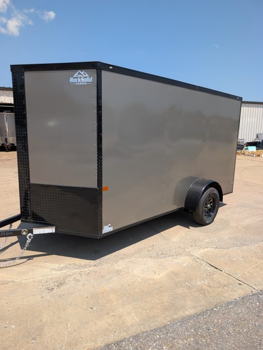 2027 ROCK SOLID CARGO 6 x 12 SINGLE 3.5K AXLE CARGO TRAILER W/ BLACKOUT